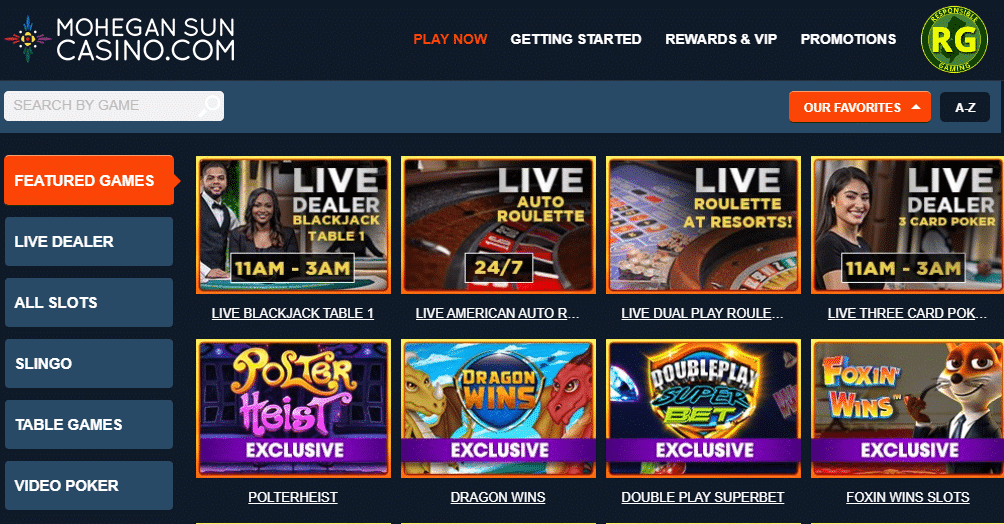 mohegan sun casino online bonus code